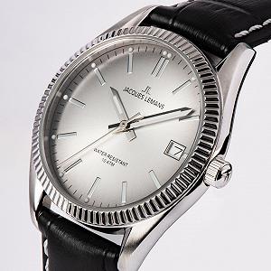 Женские часы JACQUES LEMANS Derby 34 мм, 10 ATM, дата, кожаный ремешок, коллекция 'Anniversary Collection 50 Years' 50-4, разные дизайны synthetic.ua - Фото 1