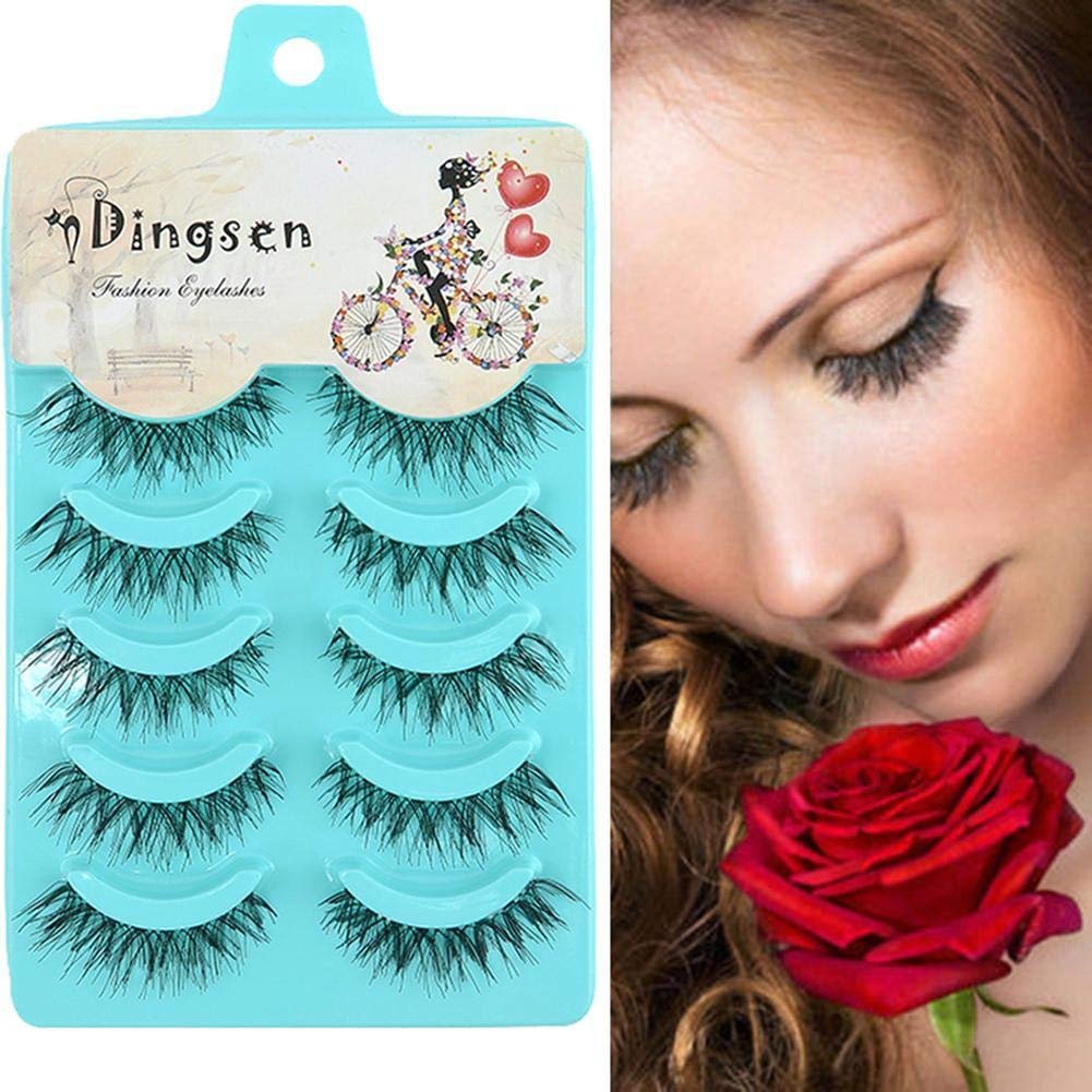 Накладные ресницы Manga Lashes M7S1, 5 пар, черные, фото №4