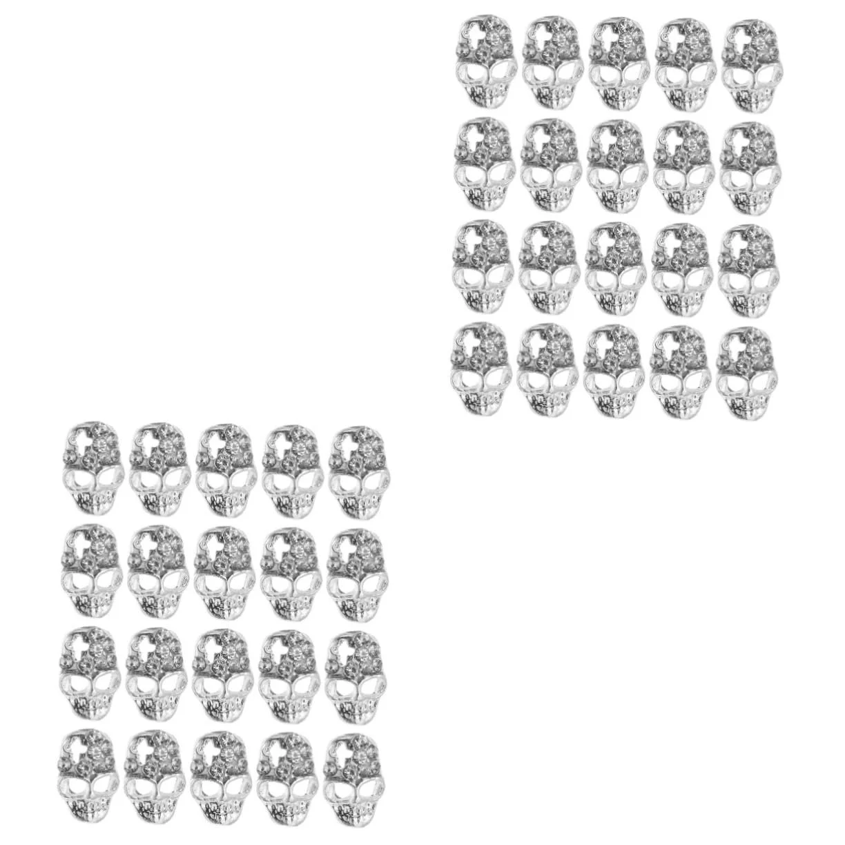 Череп для нігтів MERRYHAPY для Хелловіну, прикраса ручної роботи, фото №1