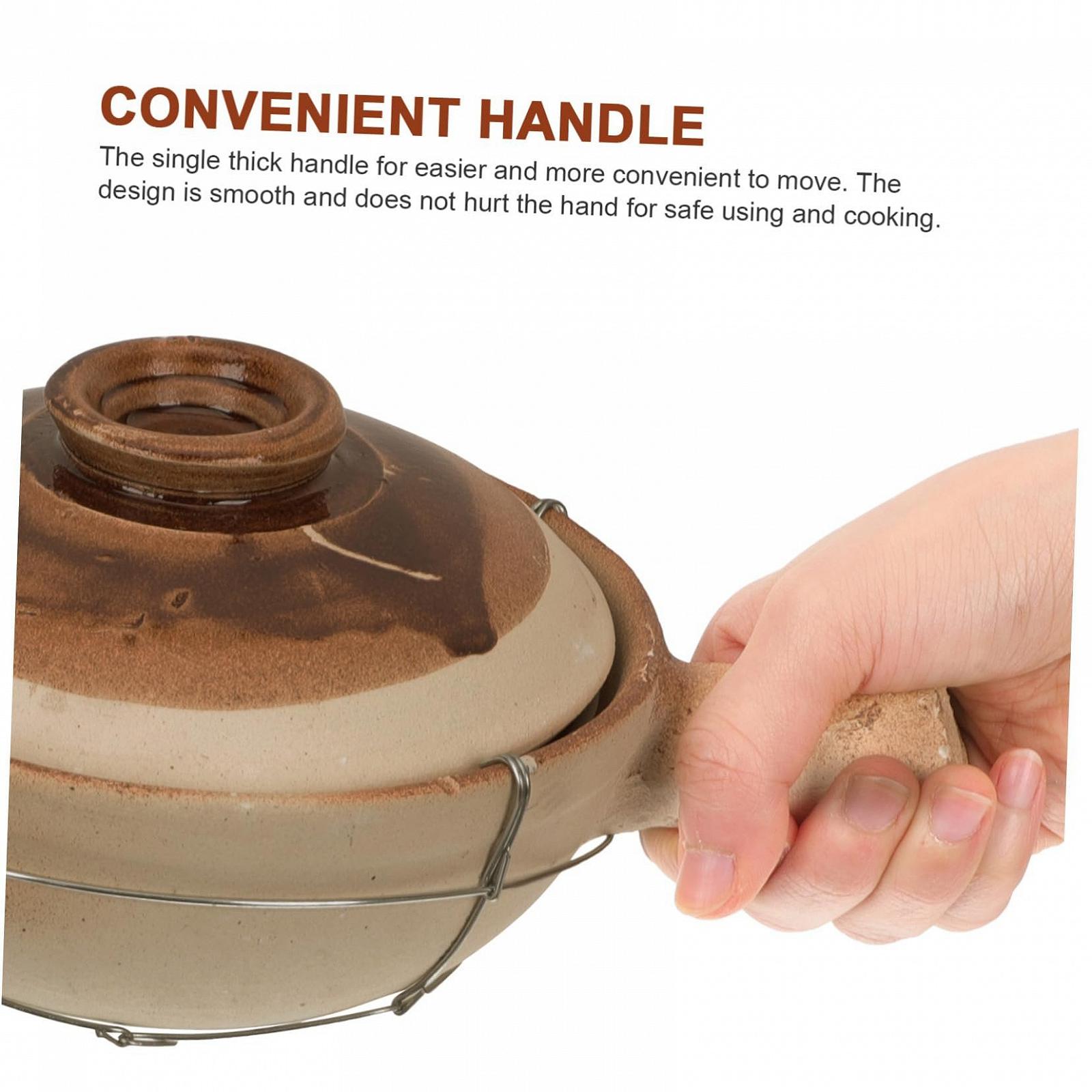 Ківш OUNONA з двома ручками та отвором для пари Термостійкий, фото №5