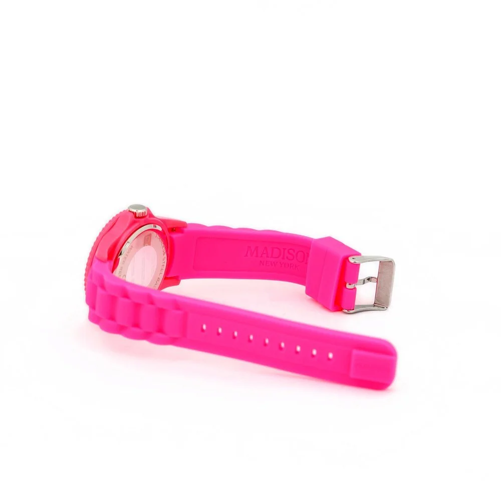 Часы унисекс Madison Quartz U4503-48, Розовый/розовый, Ремешок, фото №6 Часы унисекс Madison Quartz U4503-48, Розовый/розовый, Ремешок, фото №6