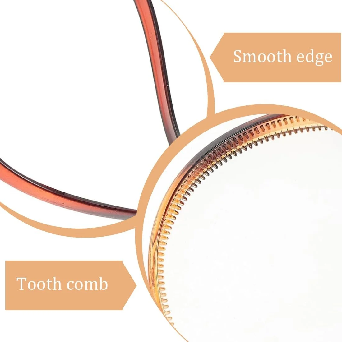 Жіночий обруч для волосся з зубцями акули, 6 штук, фото №3