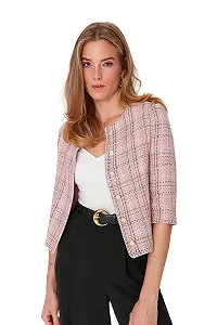 Куртка Trendyol Regular Розовый synthetic.ua - Фото 1