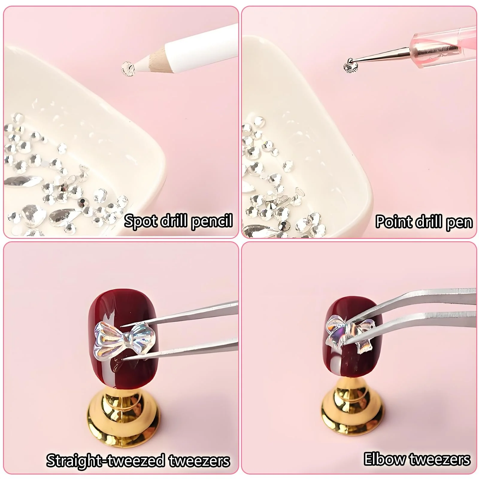 Стразы для ногтей Bedazzler Kit 3500 штук С пинцетом и ручкой-дотсом Набор для творчества, фото №5 Стразы для ногтей Bedazzler Kit 3500 штук С пинцетом и ручкой-дотсом Набор для творчества, фото №5