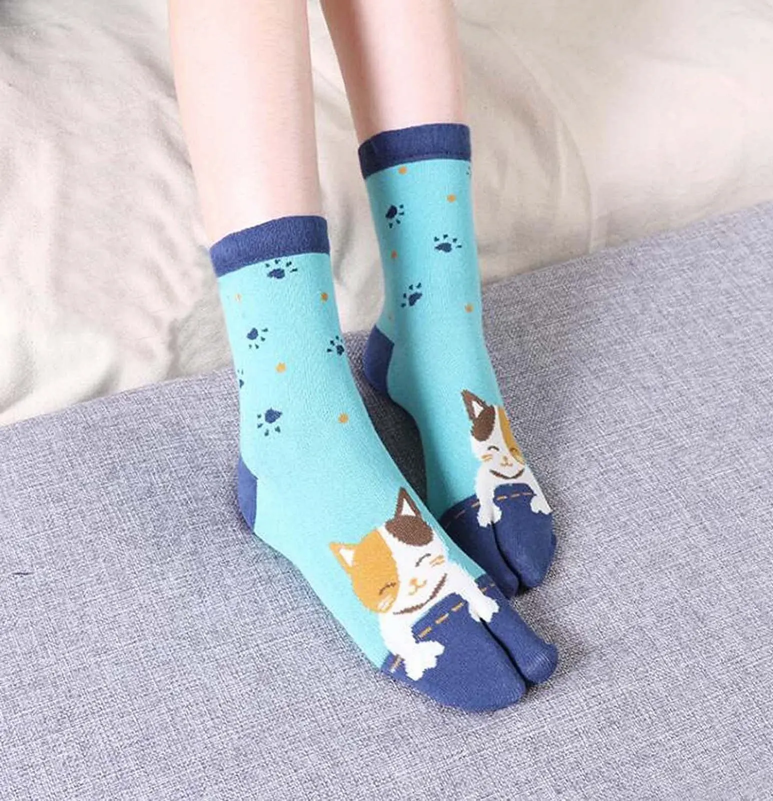 Шкарпетки Fendawn Strive Японські з двома пальцями Бавовняні Шкарпетки для косплею, 4 пари, фото №4 Шкарпетки Fendawn Strive Японські з двома пальцями Бавовняні Шкарпетки для косплею, 4 пари, фото №4