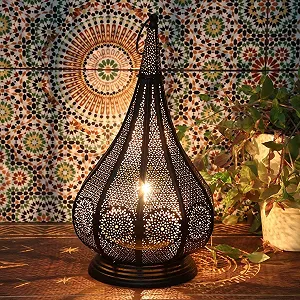 Настільна лампа Casa Moro Monza Black 2-в-1 чорна 40 см E14 - Фото 1