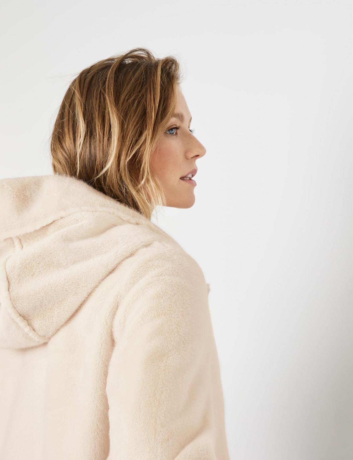 Парка Taifun Жіноча Довга з штучного хутра Однотонна, фото №5