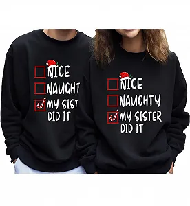 Свитшот Nice Naughty My Sister Did It synthetic.ua - Фото 1