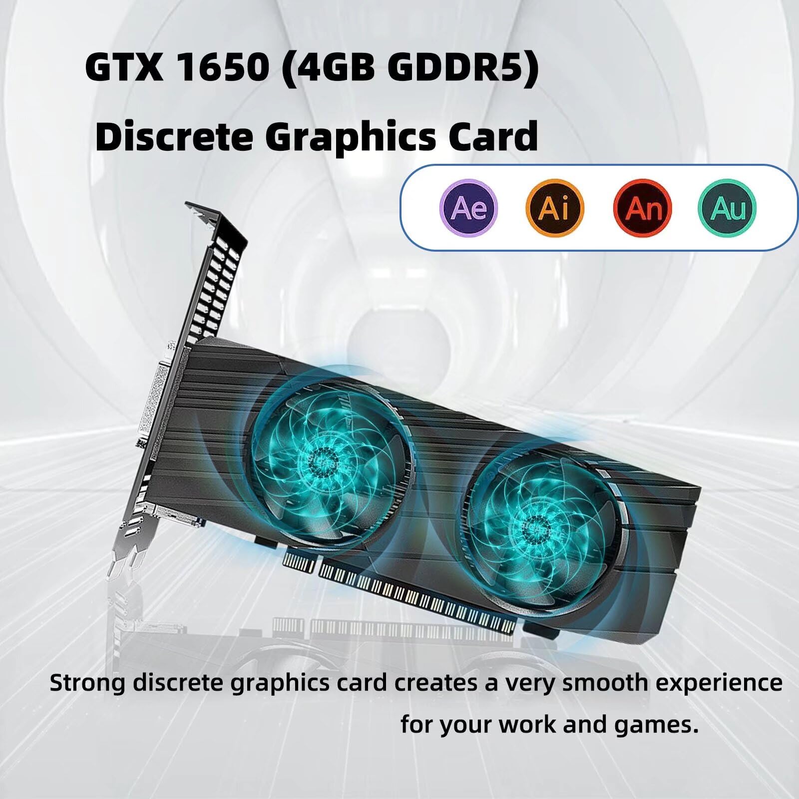 Міні ПК Gaming GeForce GTX 1650 Core i7 10870H DDR4 32GB RAM 1TB SSD Windows 11 Pro DP DVI HD Triple Output Dual Band WiFi 6, фото №6