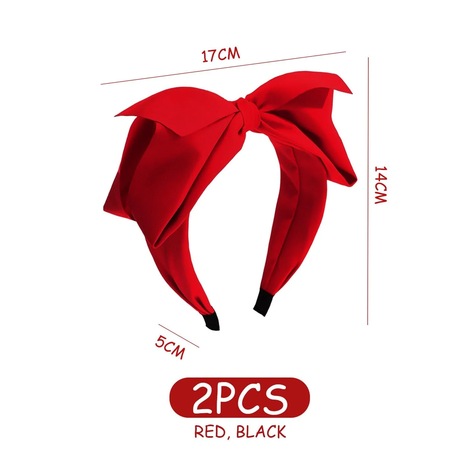 Обруч на голову з бантом Ретро Широка, фото №2