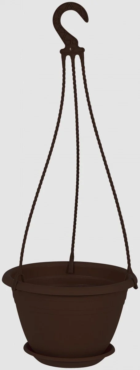 Подвесная корзина Galicia Круглая Пластик 25 см Коричневый, фото №4 Подвесная корзина Galicia Круглая Пластик 25 см Коричневый, фото №4