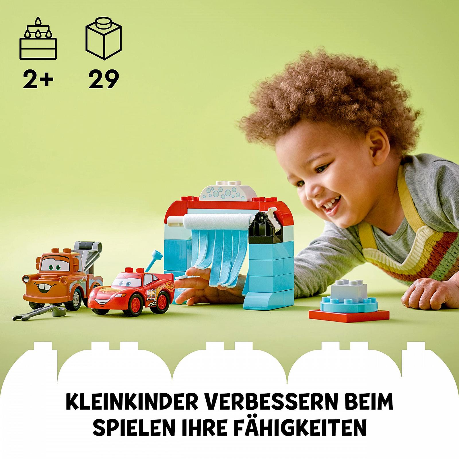Конструктор DUPLO Disney Lightning McQueen und Mater in der Waschanlage, фото №2 Конструктор DUPLO Disney Lightning McQueen und Mater in der Waschanlage, фото №2