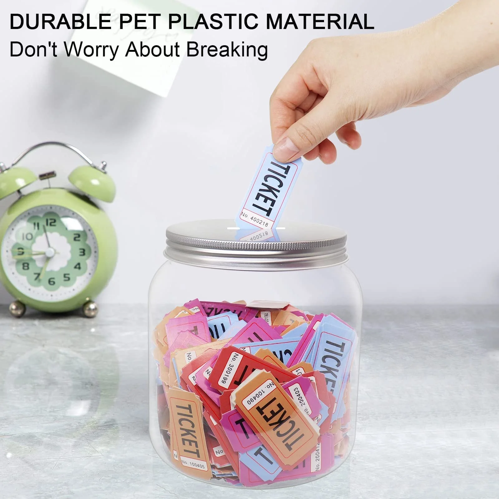 Скарбничка 2 л пластикова прозора, фото №4