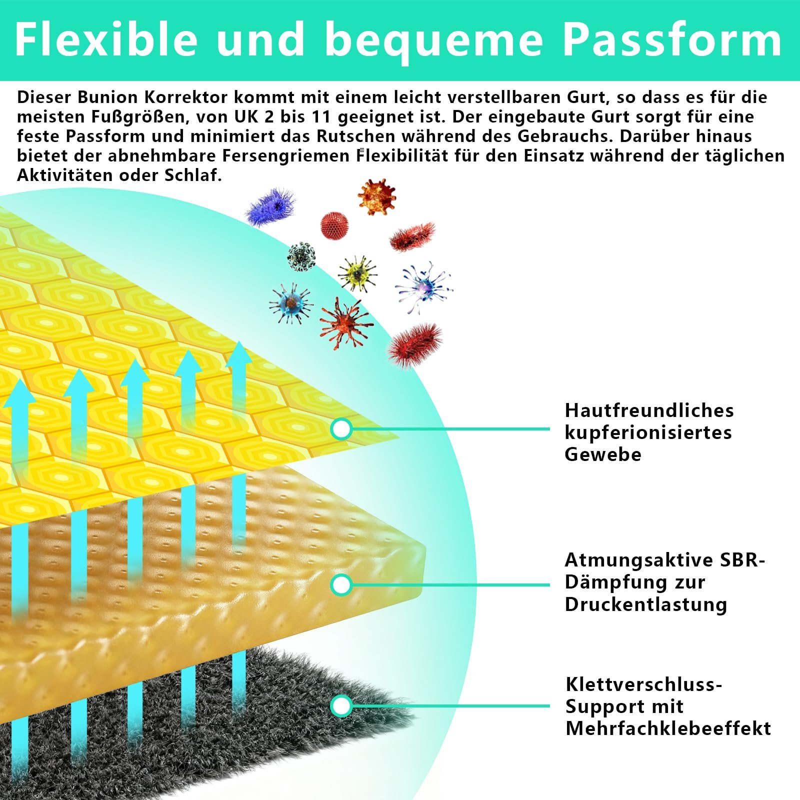 Корректор большого пальца стопы Hallux Valgus, фото №4