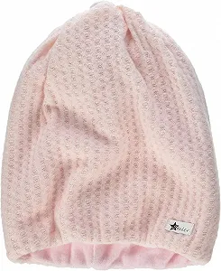 Шапка подовжена Sterntaler для девочек с вязаным узором и нашивкой - Фото 1