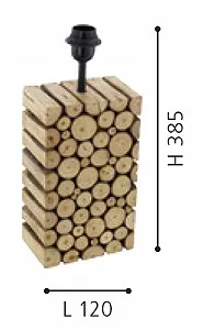 Настольная лампа Eglo Ribadeo деревянная многоцветная synthetic.ua - Фото 1