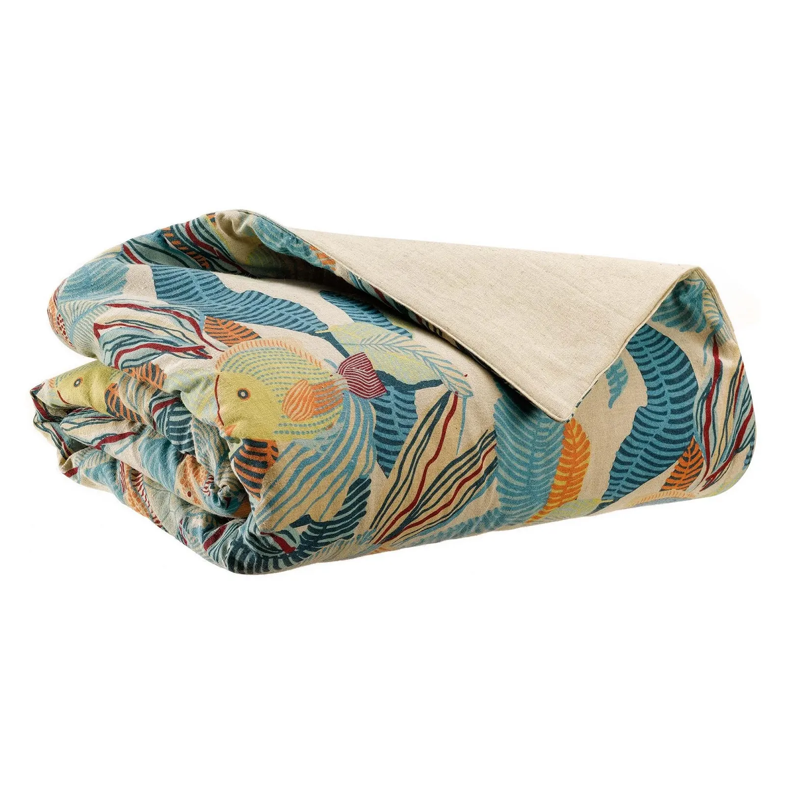 Покрывало Vivaraise Dori С принтом Lagoon Blue 135 x 200 см, фото №1 Покрывало Vivaraise Dori С принтом Lagoon Blue 135 x 200 см, фото №1