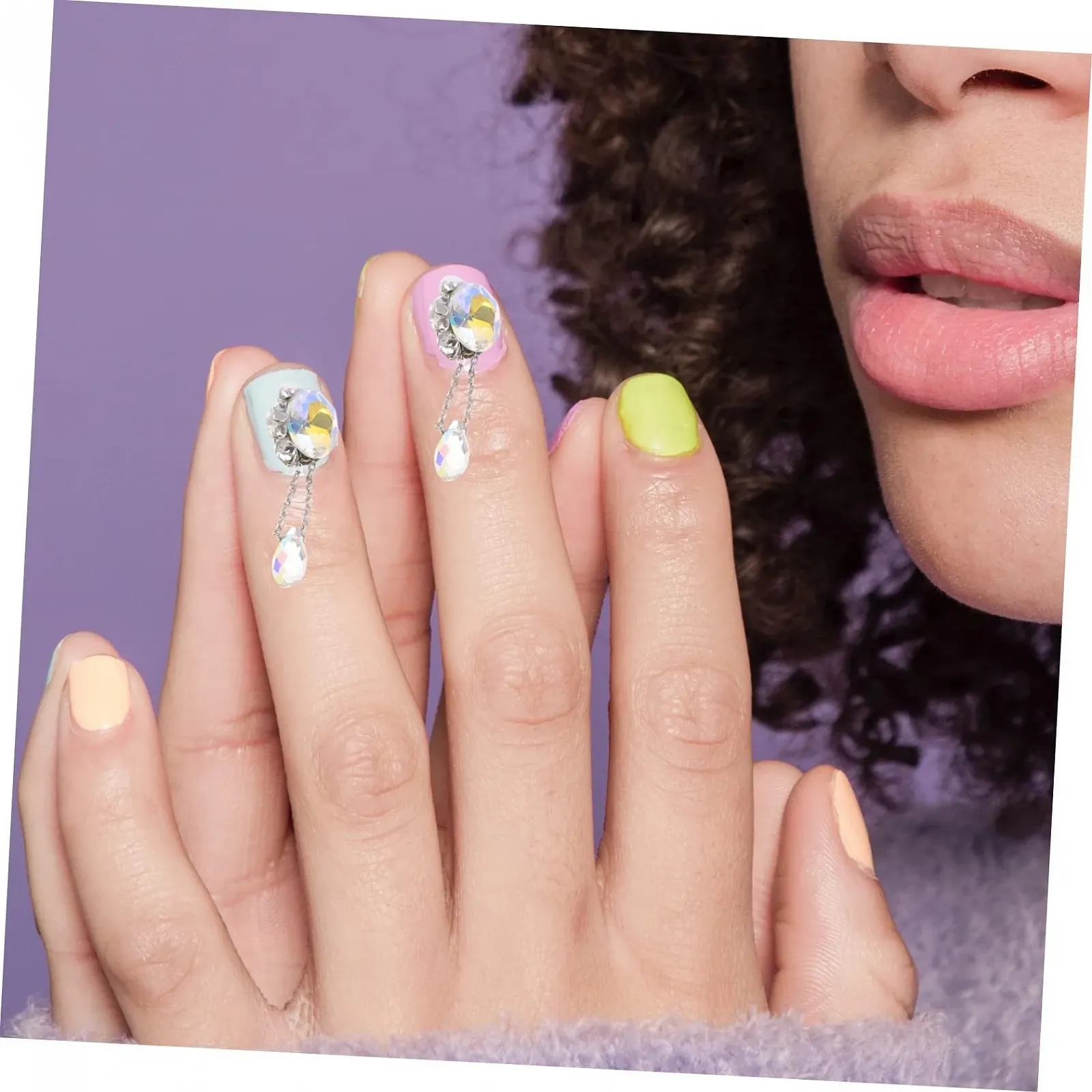 Стрази Housoutil, 5 шт, декоративні прикраси для манікюру вдома та в салонах, креативні аксесуари для дизайну нігтів, фото №5