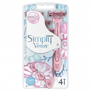 Одноразовые бритвы Venus Simply 3 4 шт. - Фото 1