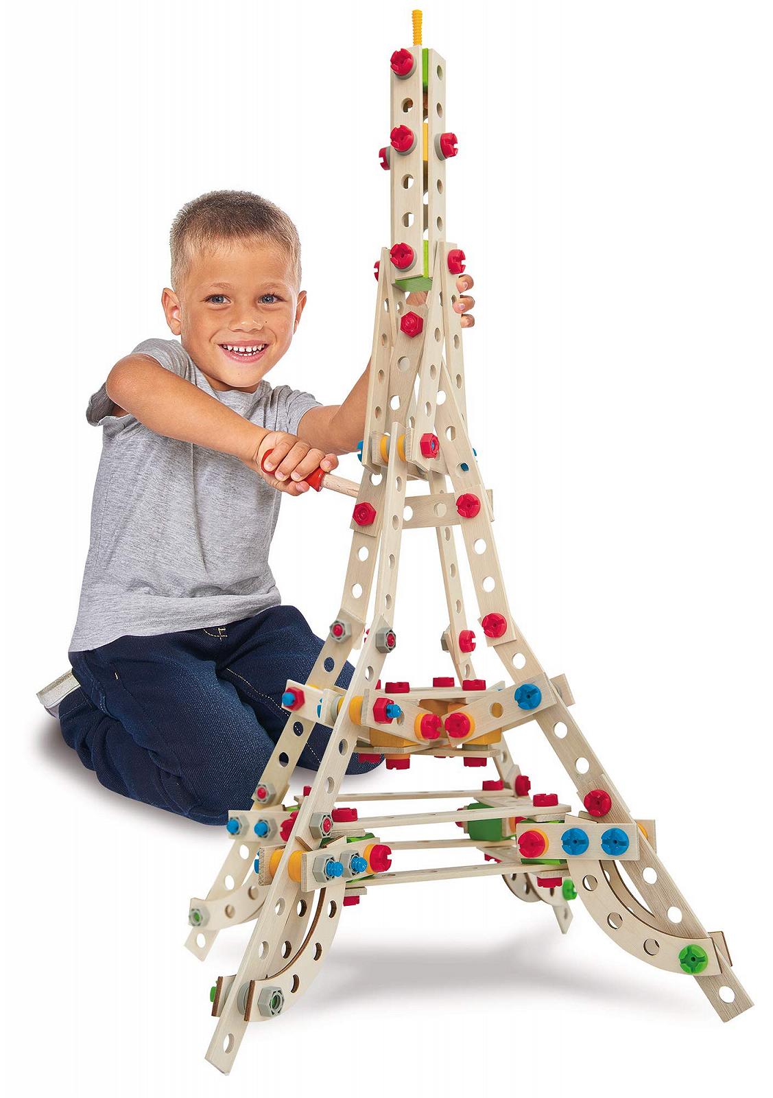 Конструктор Eichhorn Eiffel Tower 100039091 3 модели 315 штук, фото №6