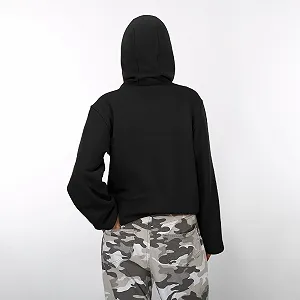 Пуловер Девочка Повседневный пуловер Подросток Осенний Худи на молнии Теплый свитшот с капюшоном Хлопковый Детский однотонный свитшот Детский Худи synthetic.ua - Фото 1