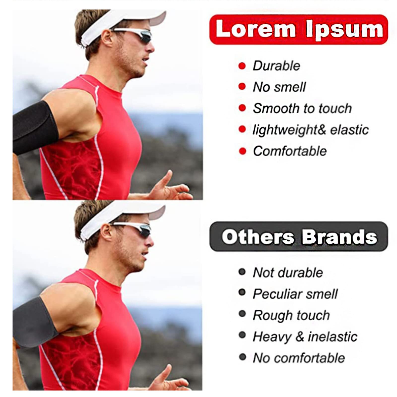 Повязки на руки DKDDSSS Sauna Armband регулируемые 2 шт. Черные, фото №5
