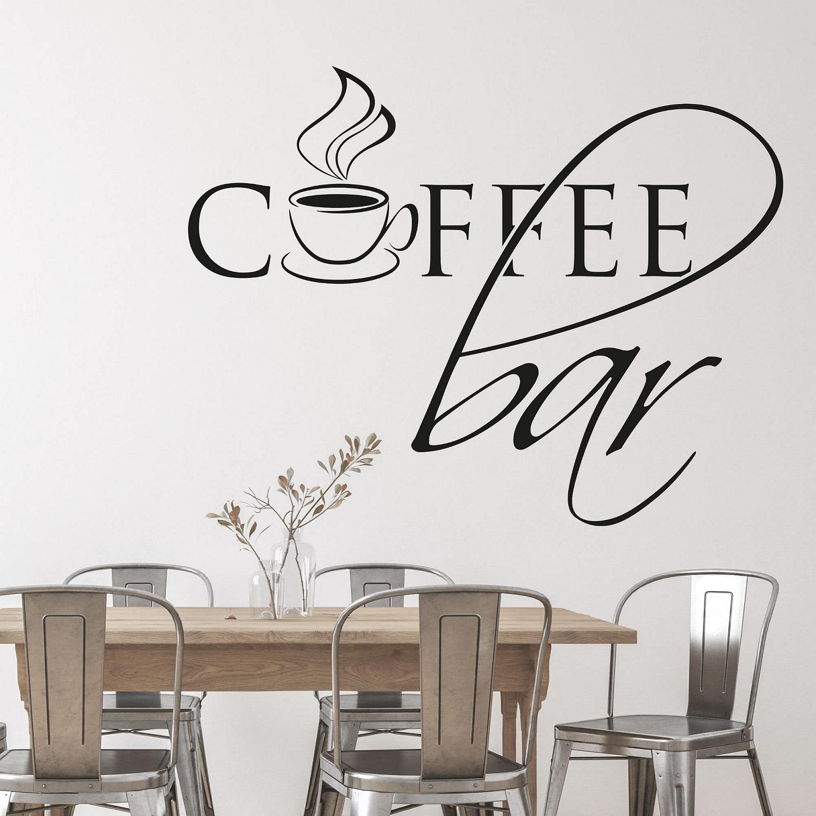 Наклейка на стіну GRAZDesign Coffee Bar з чашкою Самоклеюча 74 x 57 см 080 Коричневий, фото №3