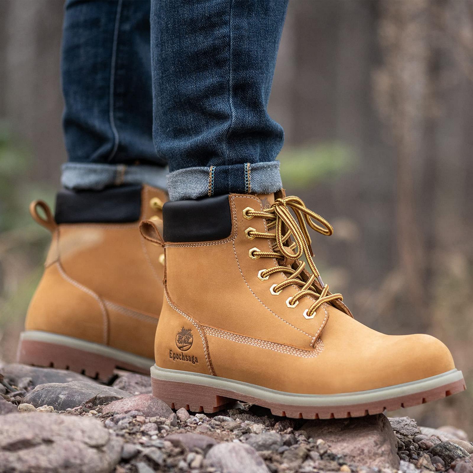 Ботинки Рабочие Epochsaga Classic Soft Toe Tan, фото №3