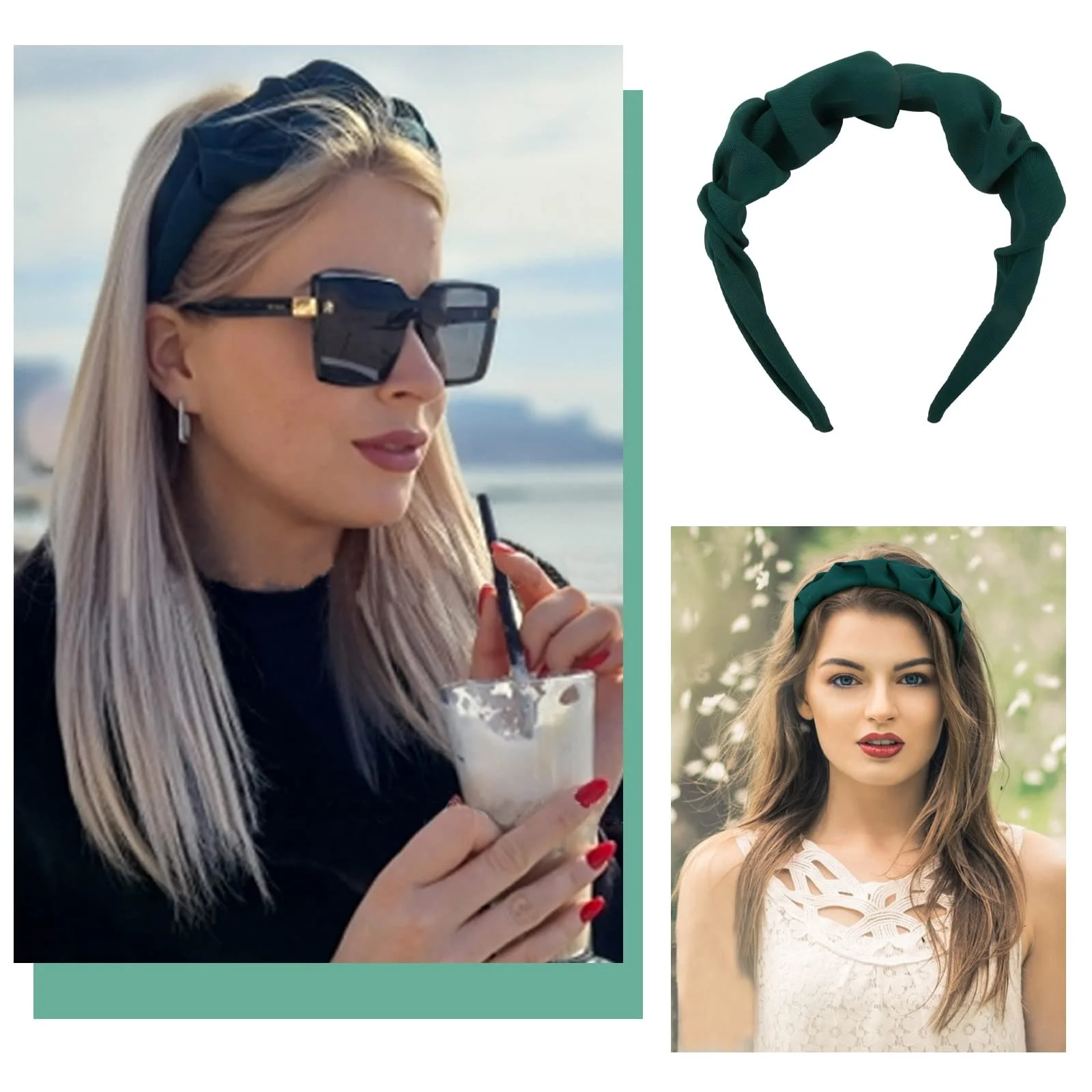 Вінтажний обруч BETESSIN Плісирований, фото №4