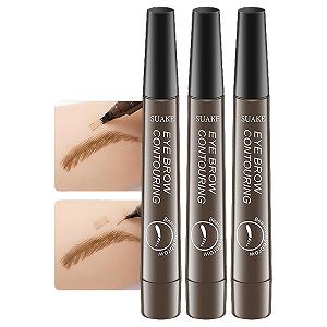 Карандаш для бровей 4-Tip Microblade Grayish Brown x 3 - Фото 1