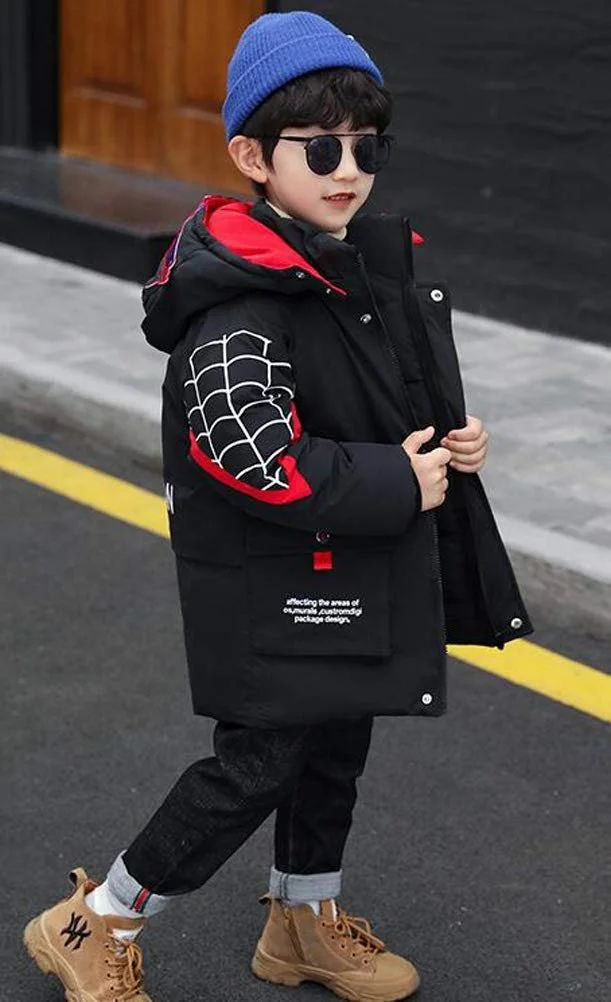 Зимова куртка для хлопчика Nemopter з капюшоном, дитяча, фото №4