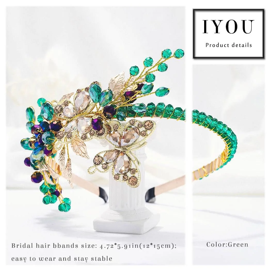 Обруч IYOU Весільний для Нареченої Зелений, фото №6