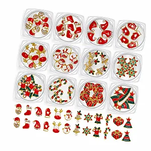 Прикраса для нігтів Сніговик Різдвяні Підвіска - Фото 1