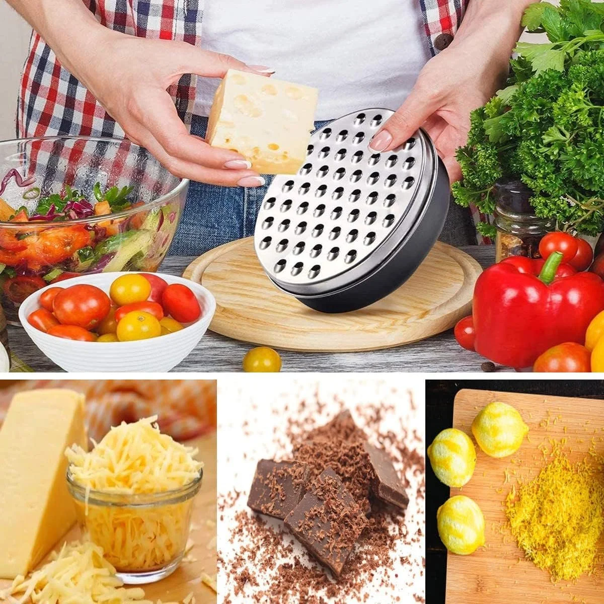 Терка Rmeet для сыра с контейнером, кухонная спиральная, фото №2
