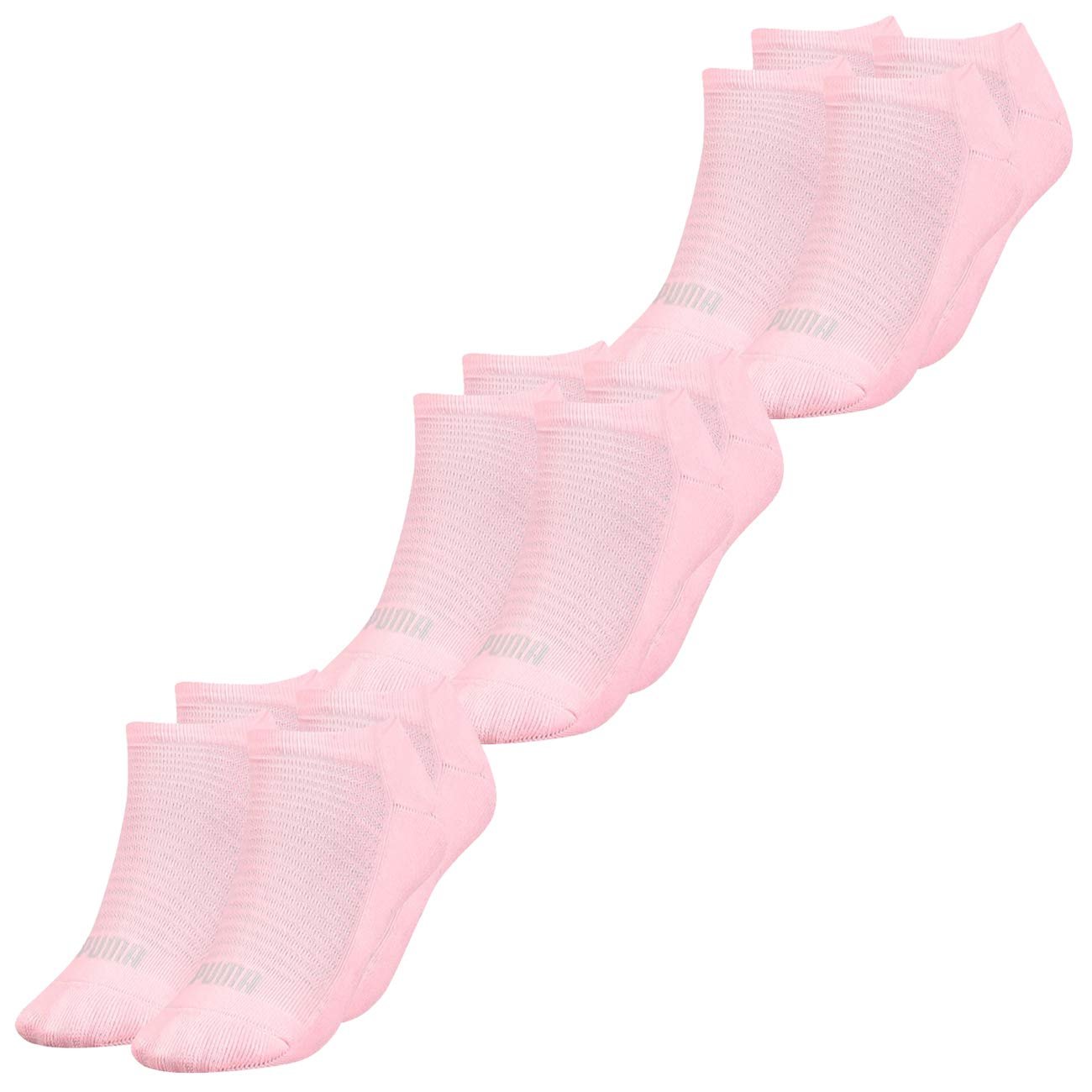 Женские носки Puma Trainer Multipack, чёрный, белый, серый, розовый, размер: 39-42, фото №1