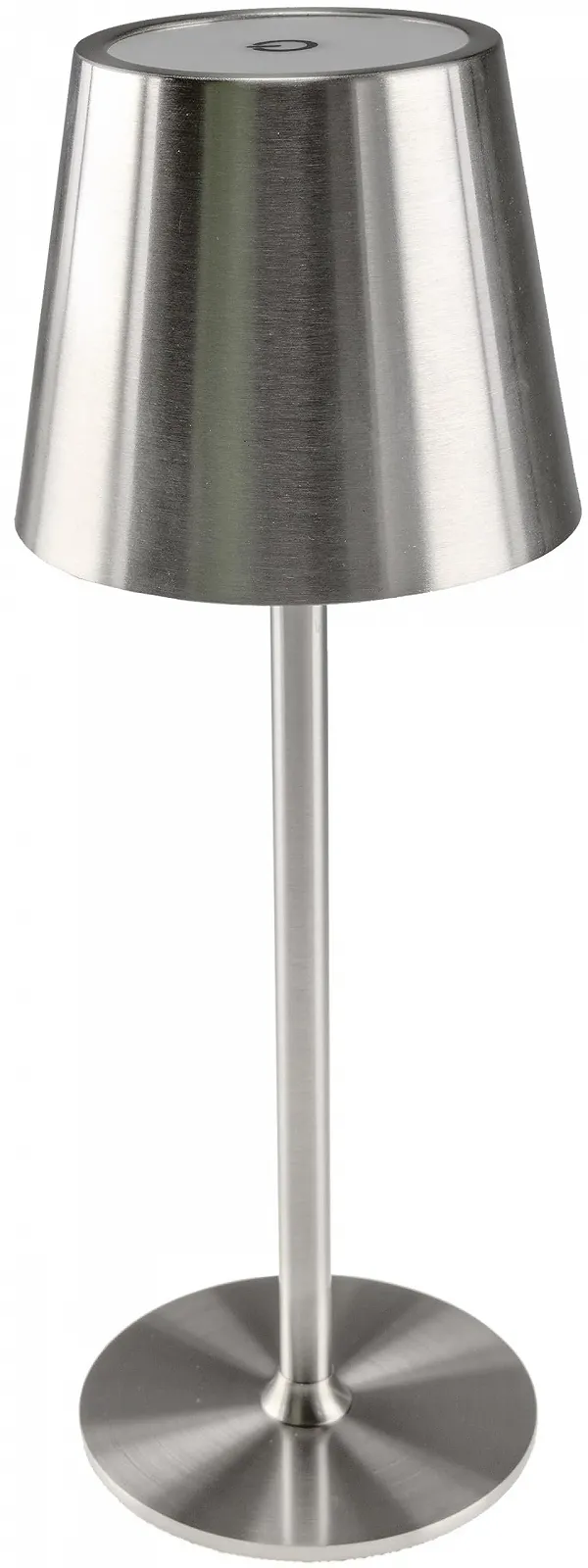 Настольная лампа ChiliTec 30 см Аккумуляторная LED IP44 Теплая белая Серебристая, фото №1