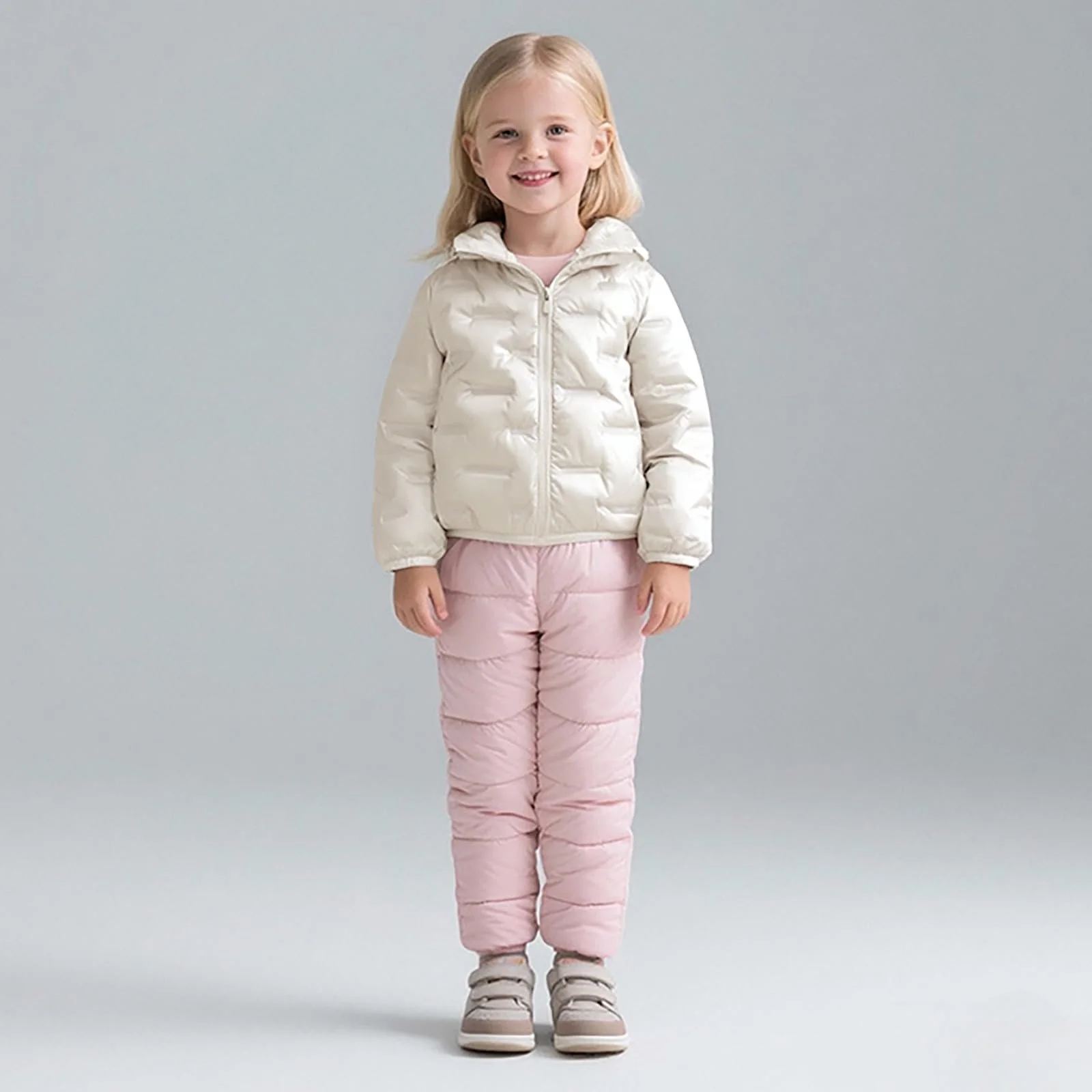 Зимняя куртка для мальчиков и девочек с капюшоном Sfwqoifou, фото №3