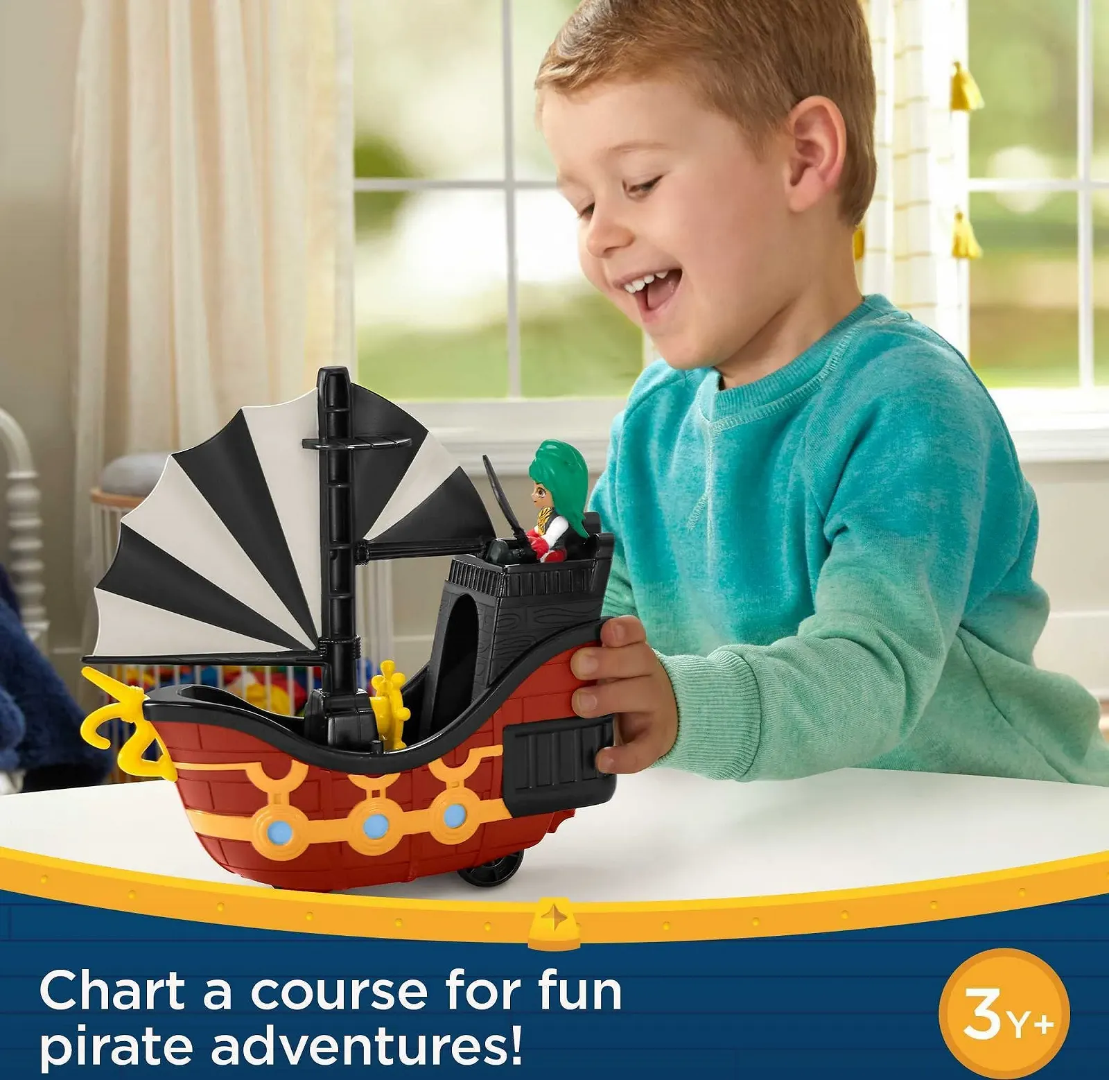 Ігрові фігурки Fisher Price Santiago of the Seas Bonnie Bones & El Calamar, фото №2