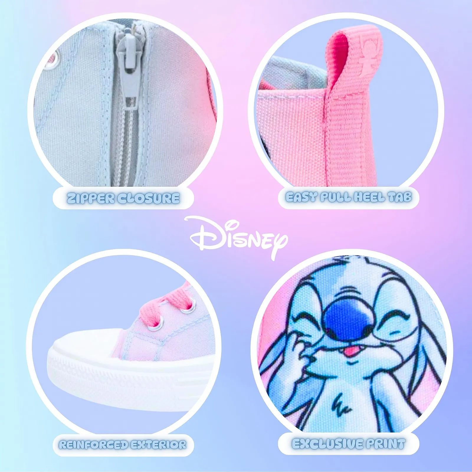 Кроссовки Disney Stitch для девочек на толстой подошве, с подарочной коробкой, размеры от 30 до 35, фото №5