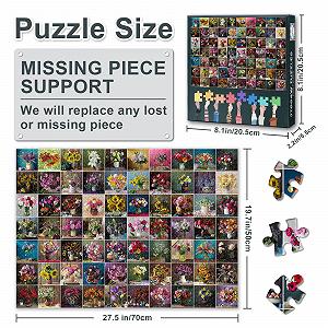 Пазл Колекція квітів Ваза 1000 деталей 50 x 70 см synthetic.ua - Фото 1