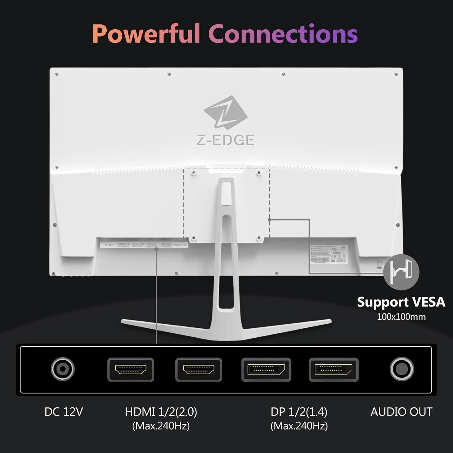 Монітор 27" Z-Edge UG27PJ Full HD IPS 240 Гц, фото №5