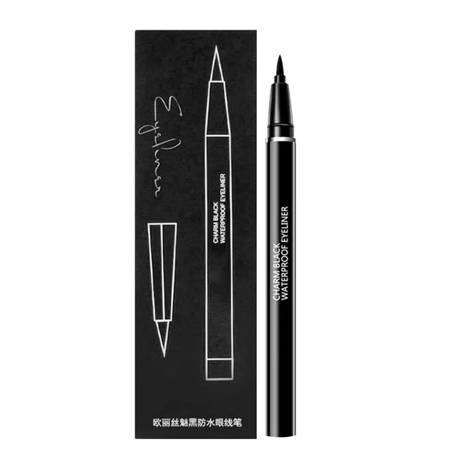 Рідка Підводка для очей Швидковисихаючий Стійкий Інструмент для макіяжу 2 мл Чорний, фото №1