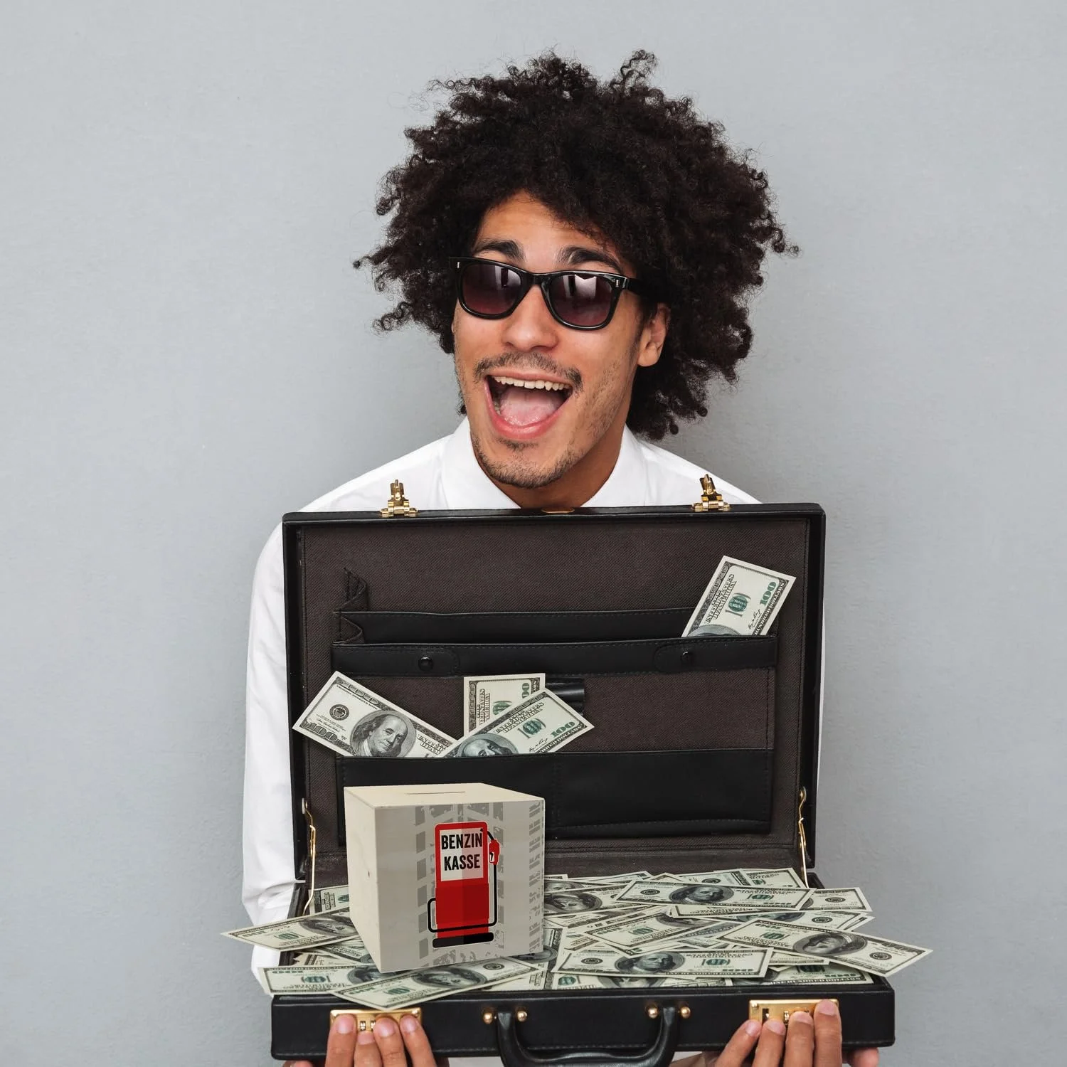 Скарбничка Каса на бензин Дерев'яна, фото №5