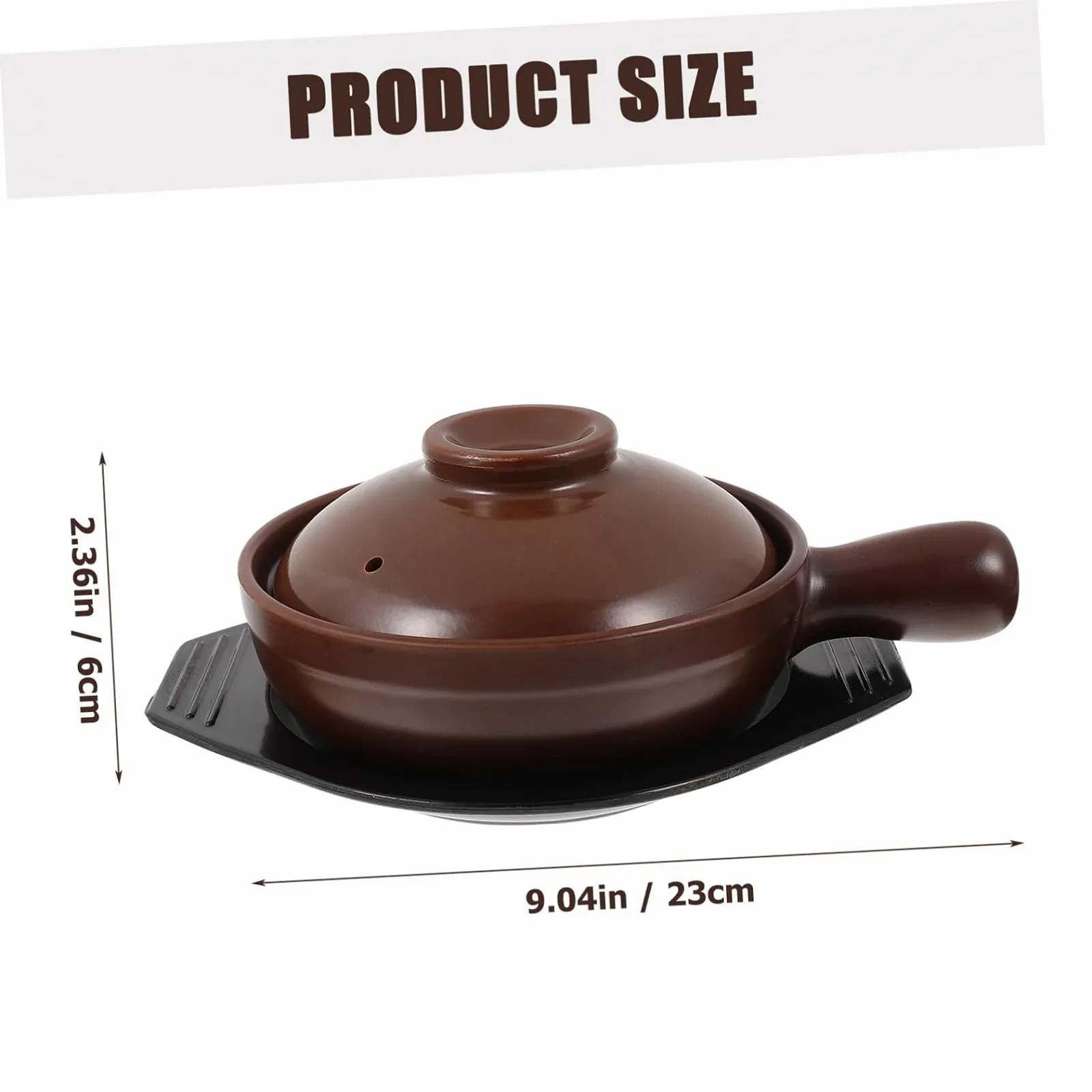 Керамическая кастрюля GLEAVI с ручкой, термостойкая, кислотостойкая, для плиты и духовки, многофункциональная, фото №2