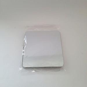 Наклейка на стену зеркальная акрил плитка 15 серебро набор 10 штук декор 8590 synthetic.ua - Фото 1