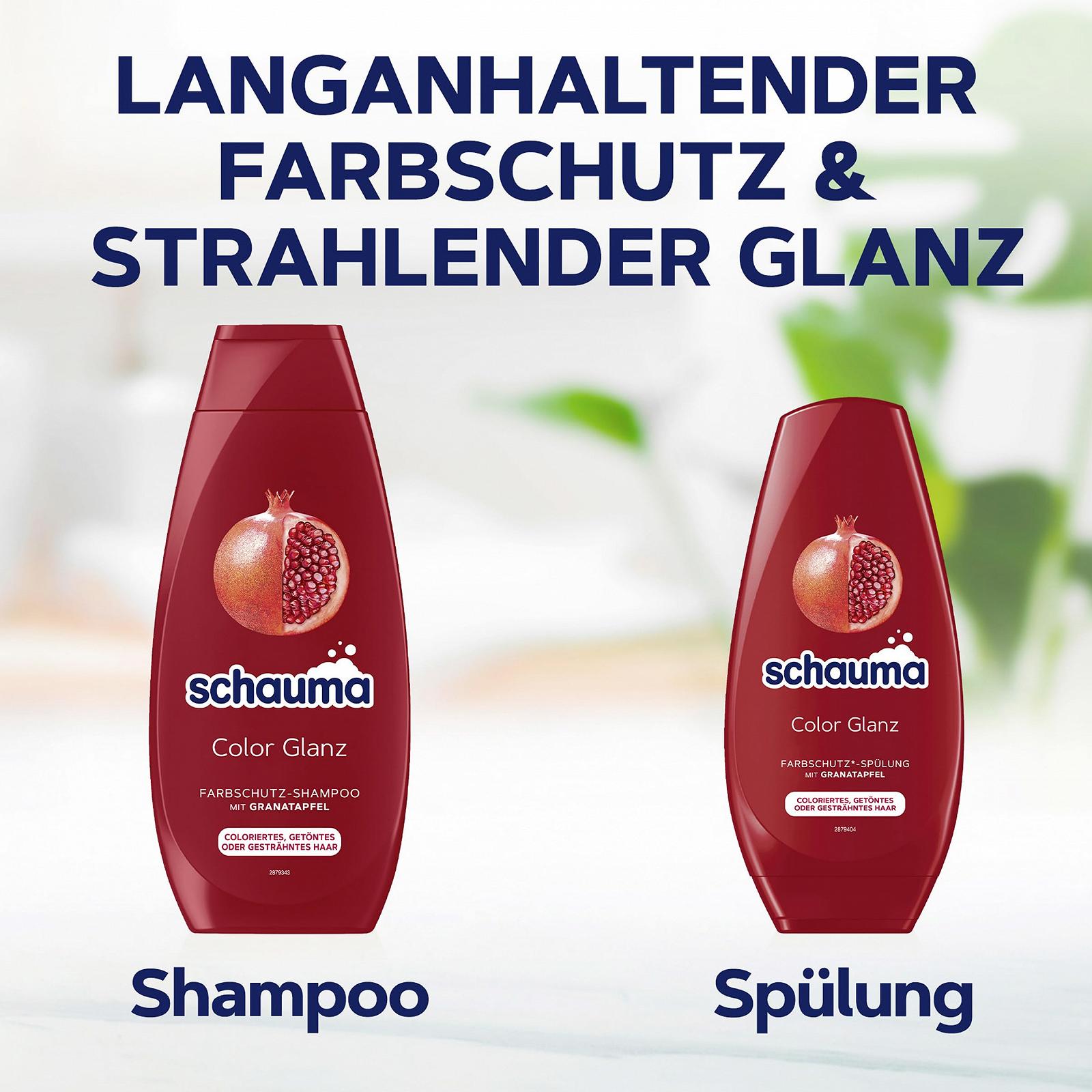 Шампунь Schwarzkopf Schauma Colour Protection Colour Shine (10 x 400 мл) с экстрактом граната, фото №5