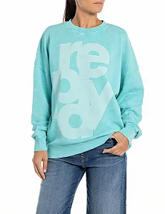 Женский Хлопковый Свитшот Replay - Фото 1