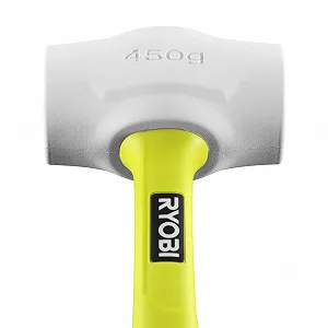Киянка резиновая Ryobi RHHM450W 450 г из стекловолокна белая synthetic.ua - Фото 1