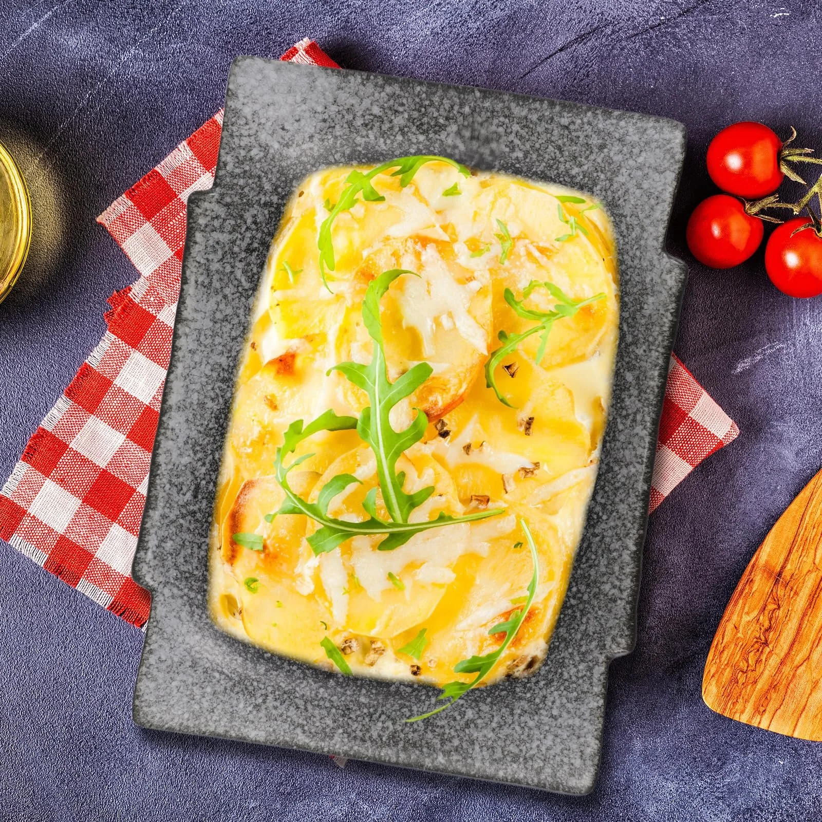 Форма для запікання Керамічна прямокутна глибока з ручками Японський стиль, фото №4