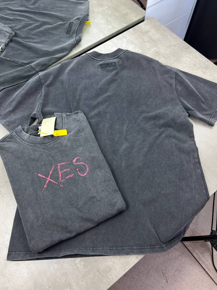 Футболка серая Vetements XES f653, фото №7